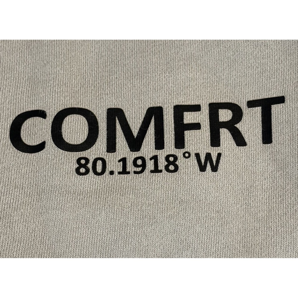 CMFRT Adult Unisex Light Gray Pullover Hooded Sweat Suit Size Large - Picture 11 of 16